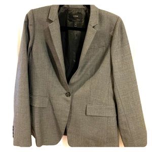 SOLD J.Crew Dark Grey Wool Blazer- Super 120s- Size 10